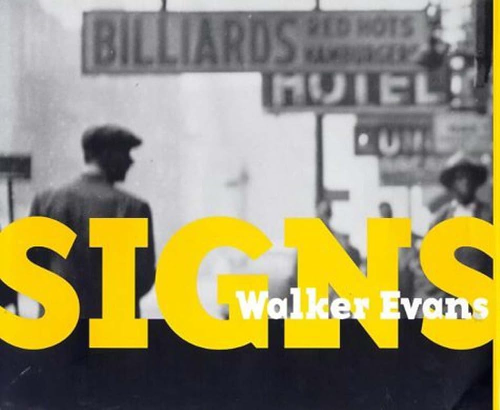 WALKER EVANS: SIGNS /ANGLAIS cover image