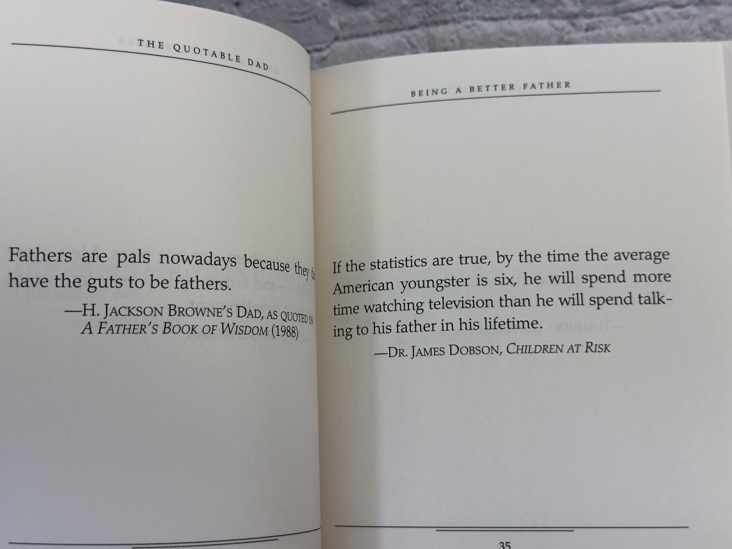 The Quotable Dad Hardcover
