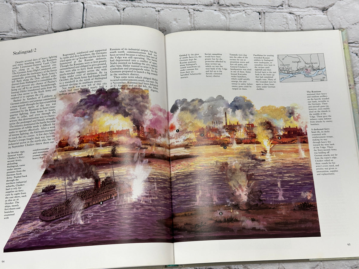 Great Battles of World War II - Stalingrad battlefield painting