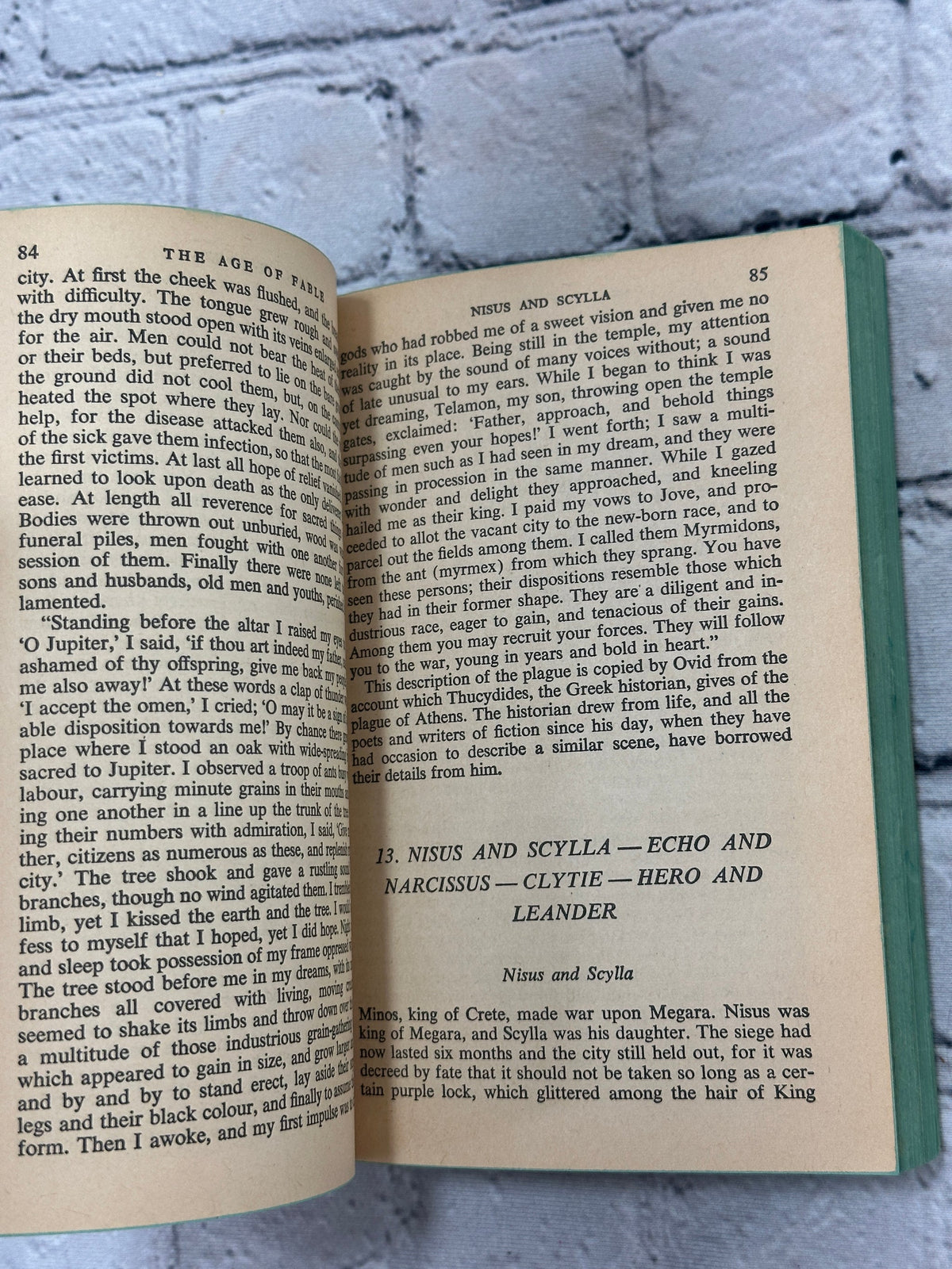 Bulfinch's Mythology by Thomas Bulfinch, 1964 Dell Laurel paperback - text pages