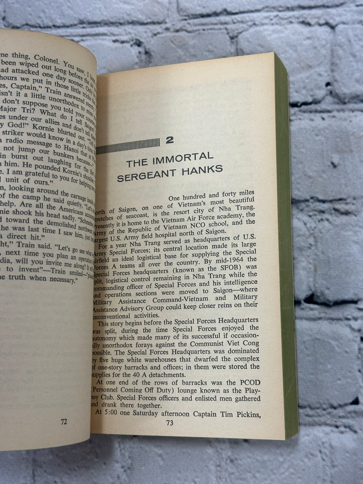 The Green Berets by Robin Moore, 1966 Avon paperback - interior pages