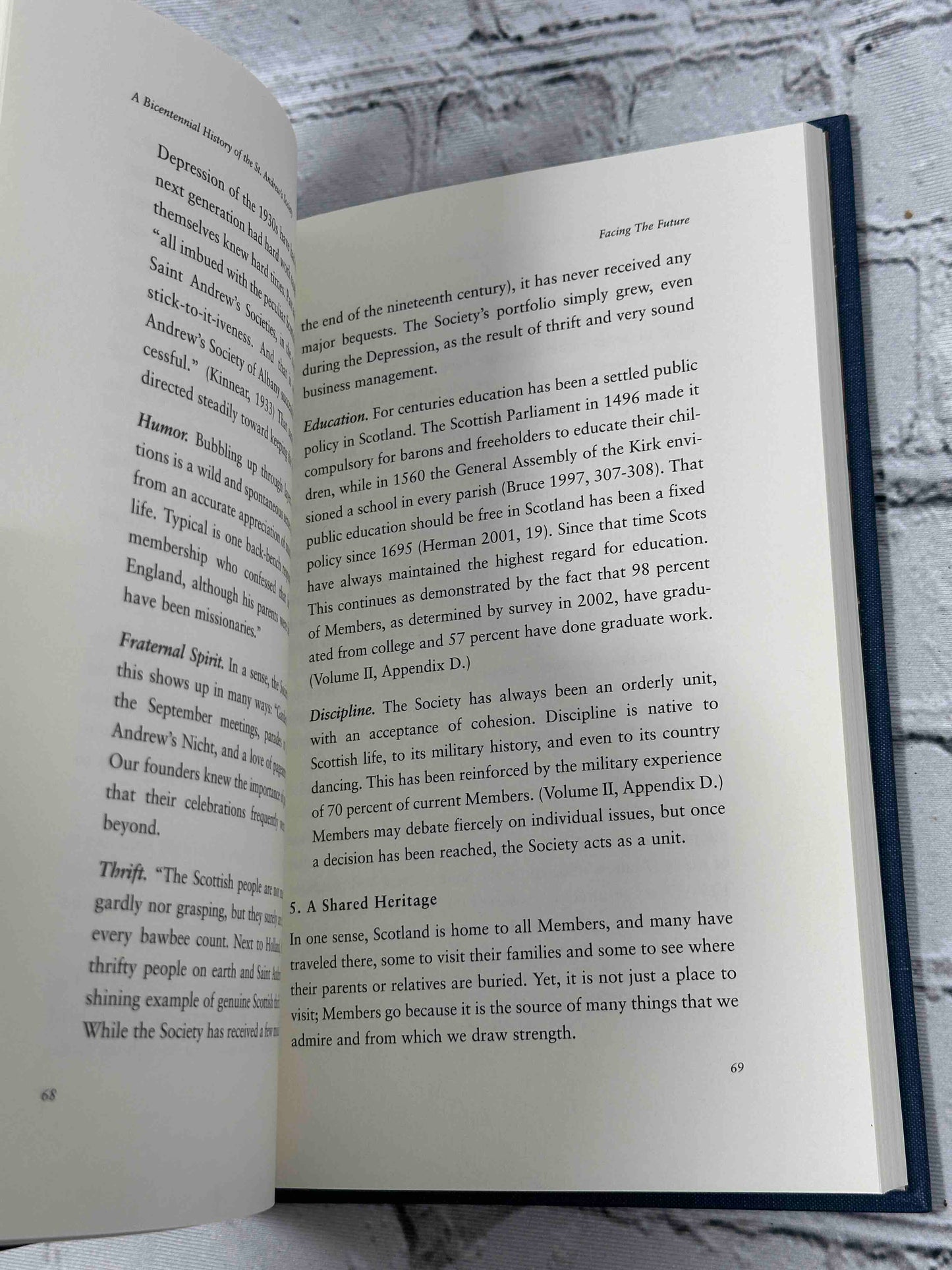 The Bicentennial History St. Andrew's Society of the City of Albany (vol. 1 & 2)