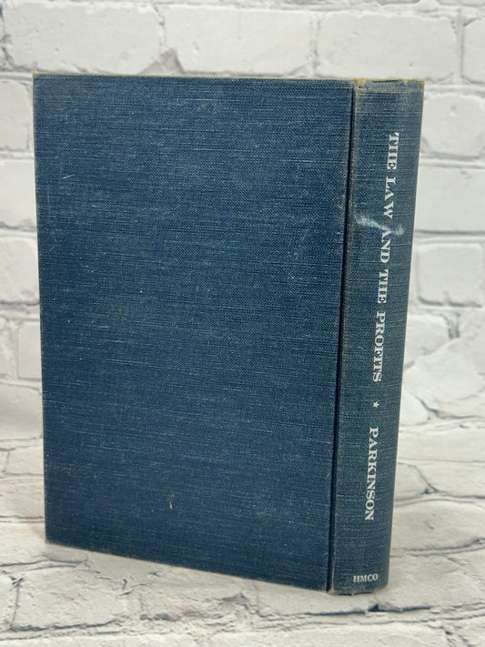 The Law and the Profits by C. Northcote Parkinson, 1960 Houghton Mifflin hardcover - rear board and spine