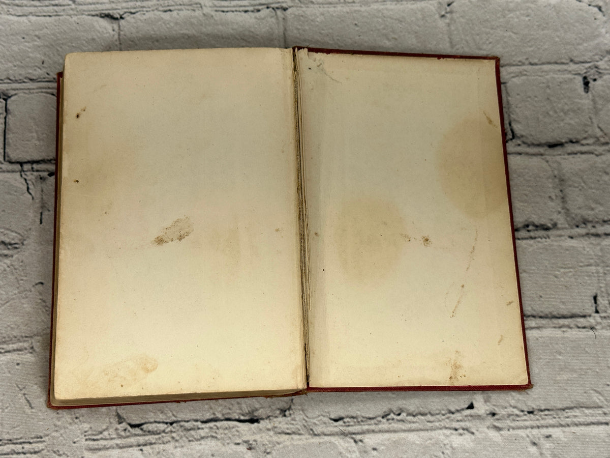 The Right Track by Clara Louise Burnham, 1914 Houghton Mifflin Company hardcover - stained rear endpapers