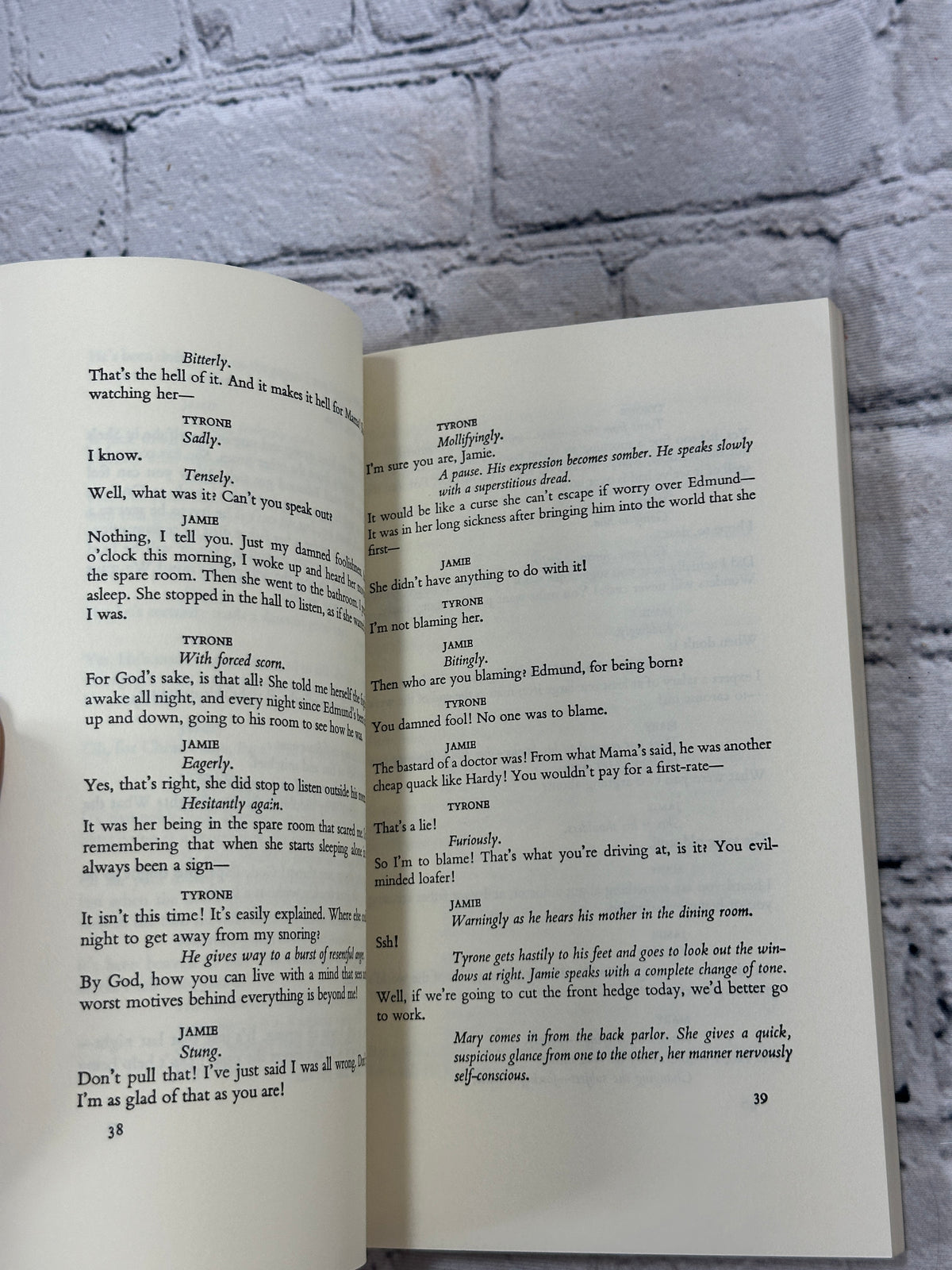 Long Day's Journey Into Night by Eugene O'Neill, 1966 Yale Paperbound - interior pages