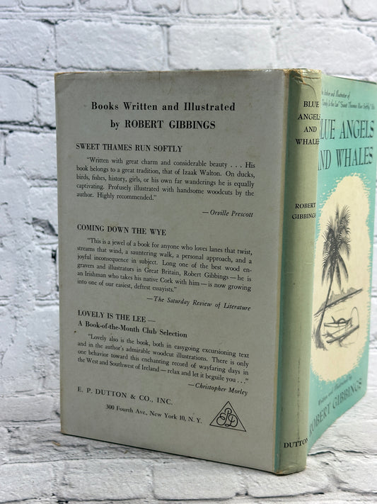 Blue Angels and Whales by Robert Gibbings, 1946 Dutton first edition hardcover - dust jacket rear and spine