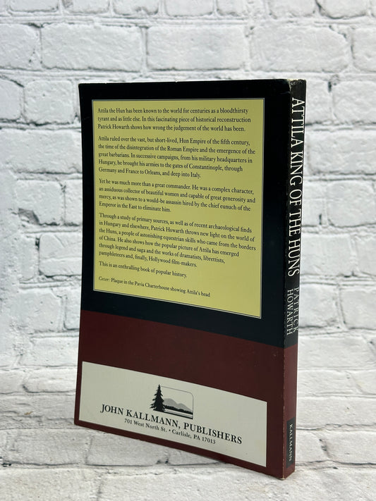 Attila, King of the Huns by Patrick Howarth, 1997 paperback - back cover and spine