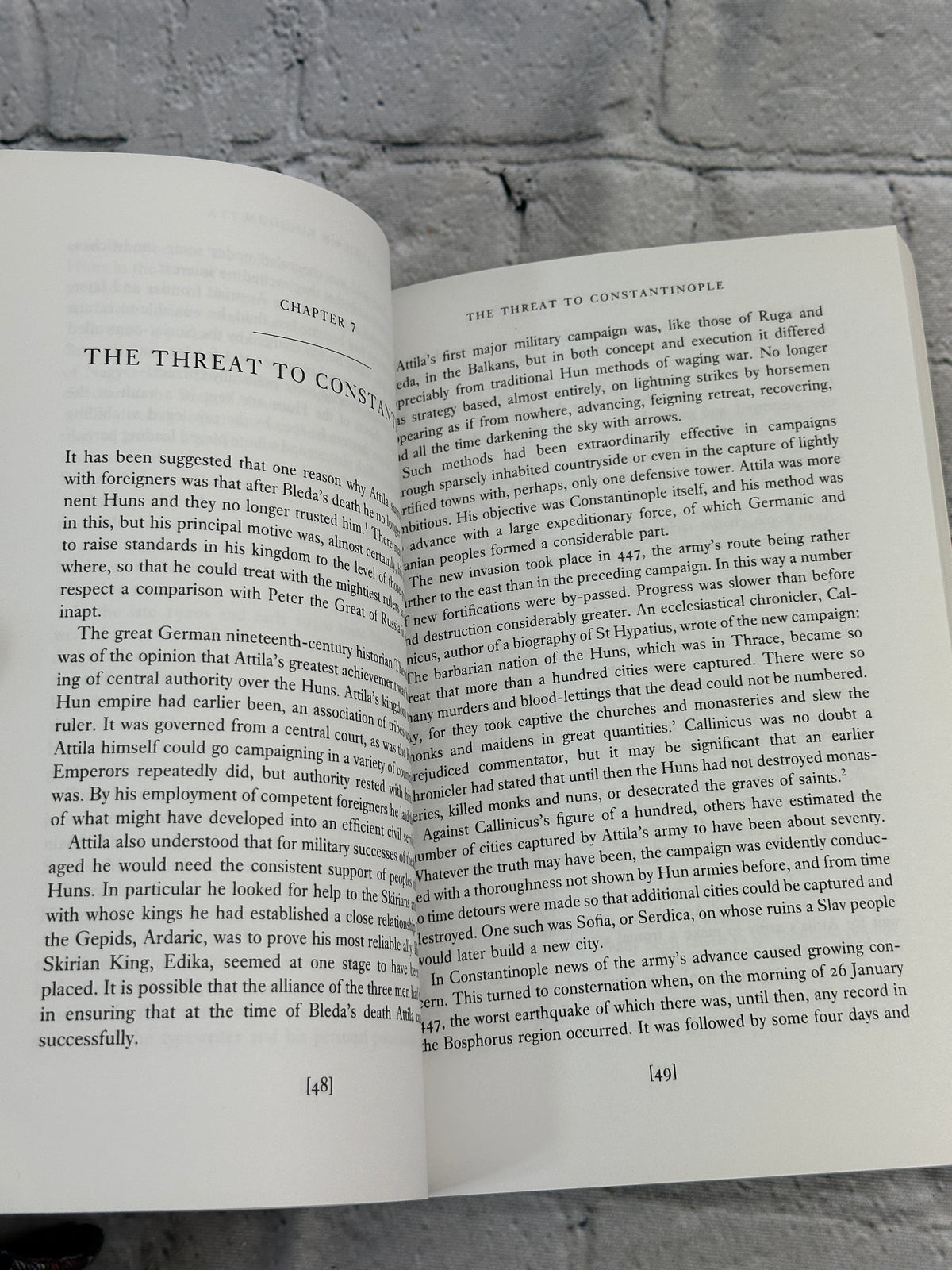 Attila, King of the Huns by Patrick Howarth, 1997 paperback - interior pages