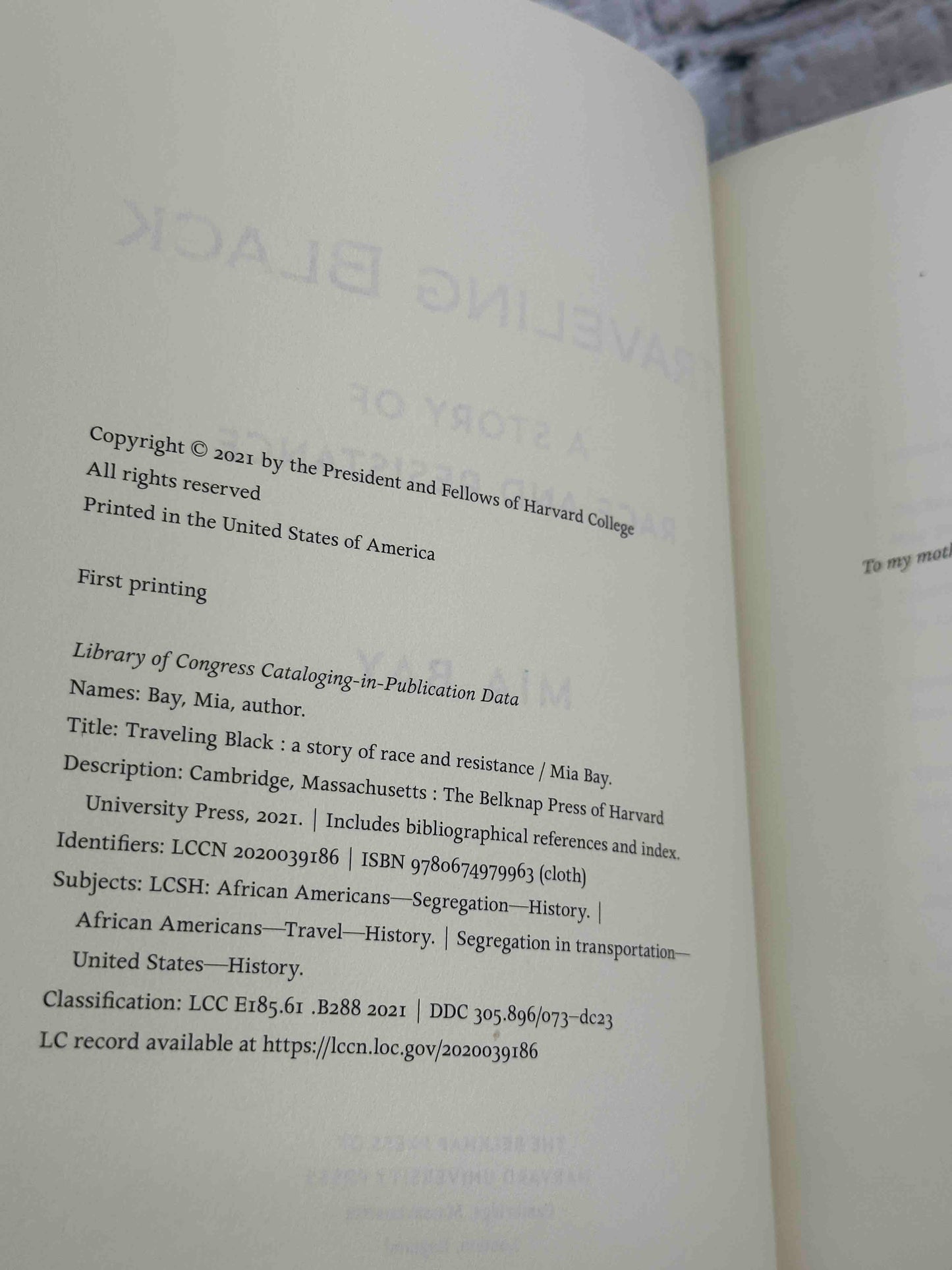 Traveling Black: A Story of Race and Resistance