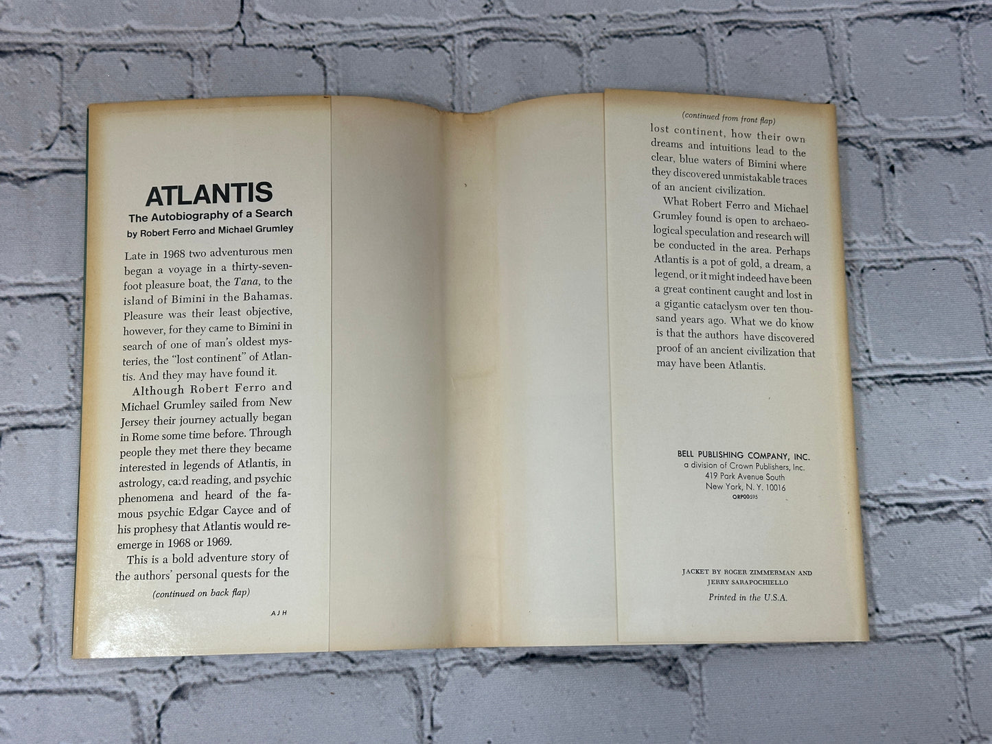 Atlantis: The Autobiography of a Search