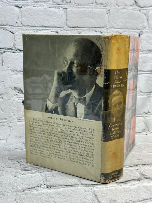The Third Rose by John Malcolm Brinnin, 1959 first edition hardcover - dust jacket rear and spine