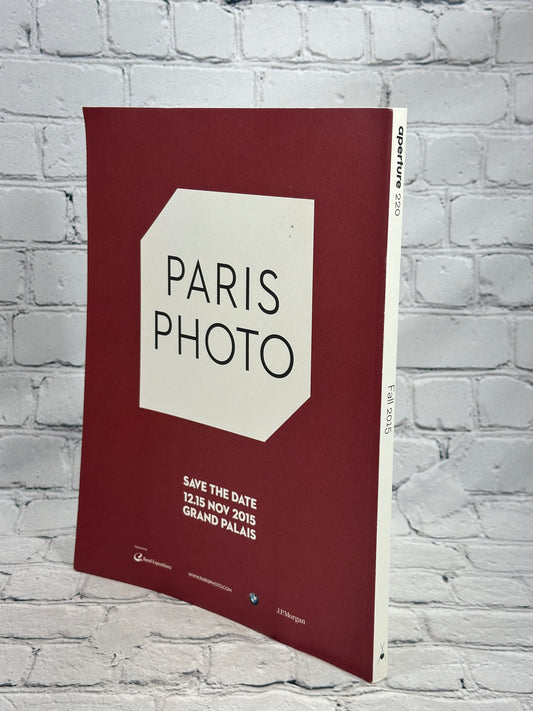 Aperture 220 The Interview Issue, Fall 2015 Aperture magazine - back cover and spine