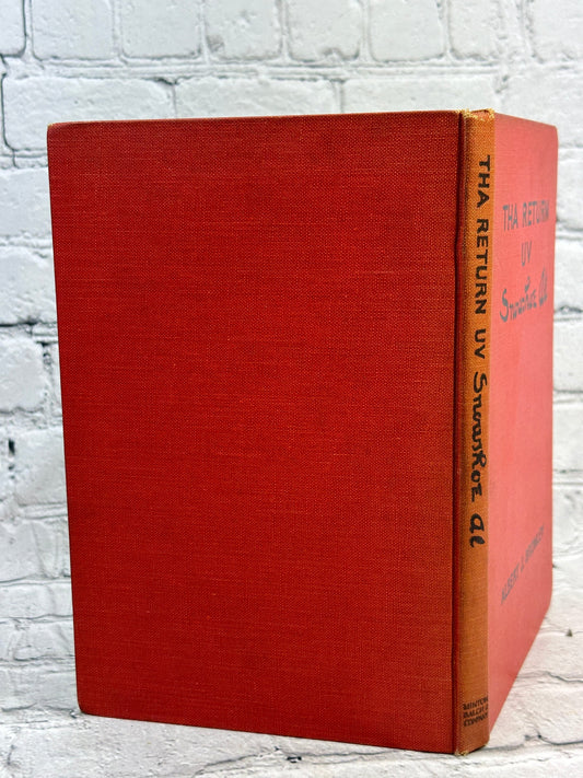 Tha Return uv Snowshoe Al by Albert J. Bromley, 1927 Minton Balch hardcover - rear board and spine