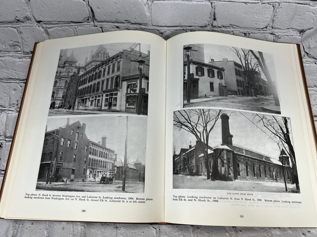 Old Albany Volumes 1, 2 and 3 by Morris Gerber, 1970-1972 Morris Gerber hardcover - interior spread of street photographs