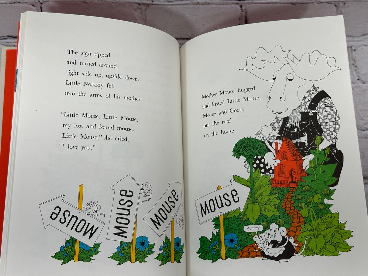 Moose, Goose and Little Nobody by Ellen Raskin, 1980 Four Winds Press hardcover - illustrated pages