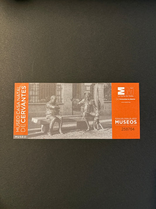 Javier Campano En Color w/ Museo Casa Natal De Cervantes Ticket Stub