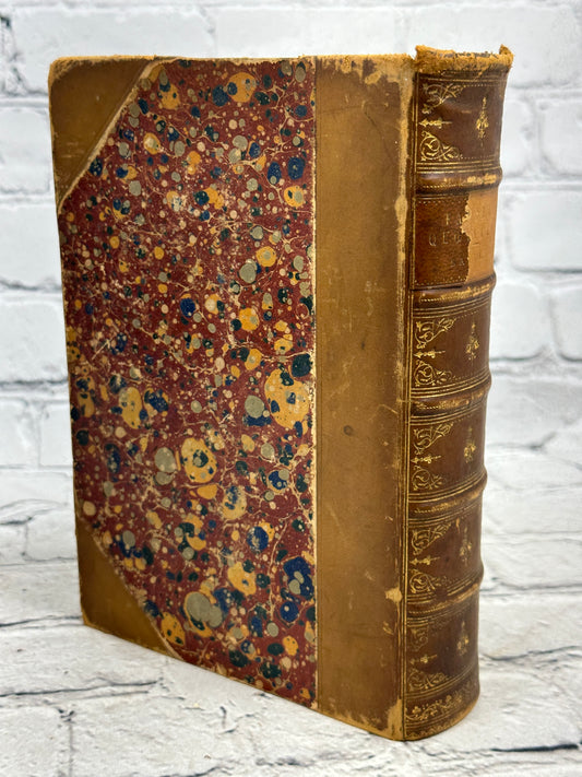 Familiar Quotations by John Bartlett, 1883 Little Brown Eighth Edition half leather - rear board and spine