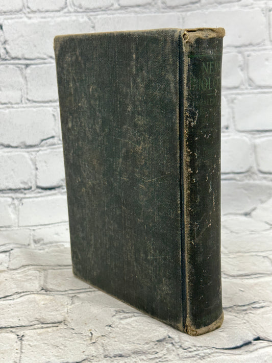 New Biology by Smallwood, Reveley and Bailey, 1924 Allyn and Bacon hardcover - rear cover and spine