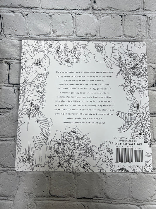 The Plant Lady: A Floral Coloring Book with Succulents and Flowers By Sara Simon