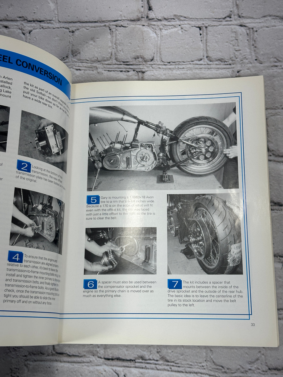How to Customize Your Harley-Davidson - wheel conversion photo sequence
