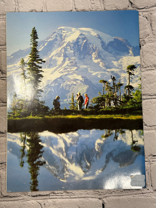 Mount Rainier: The Story Behind the Scenery by Ray Snow, 1986 KC Publications paperback - back cover