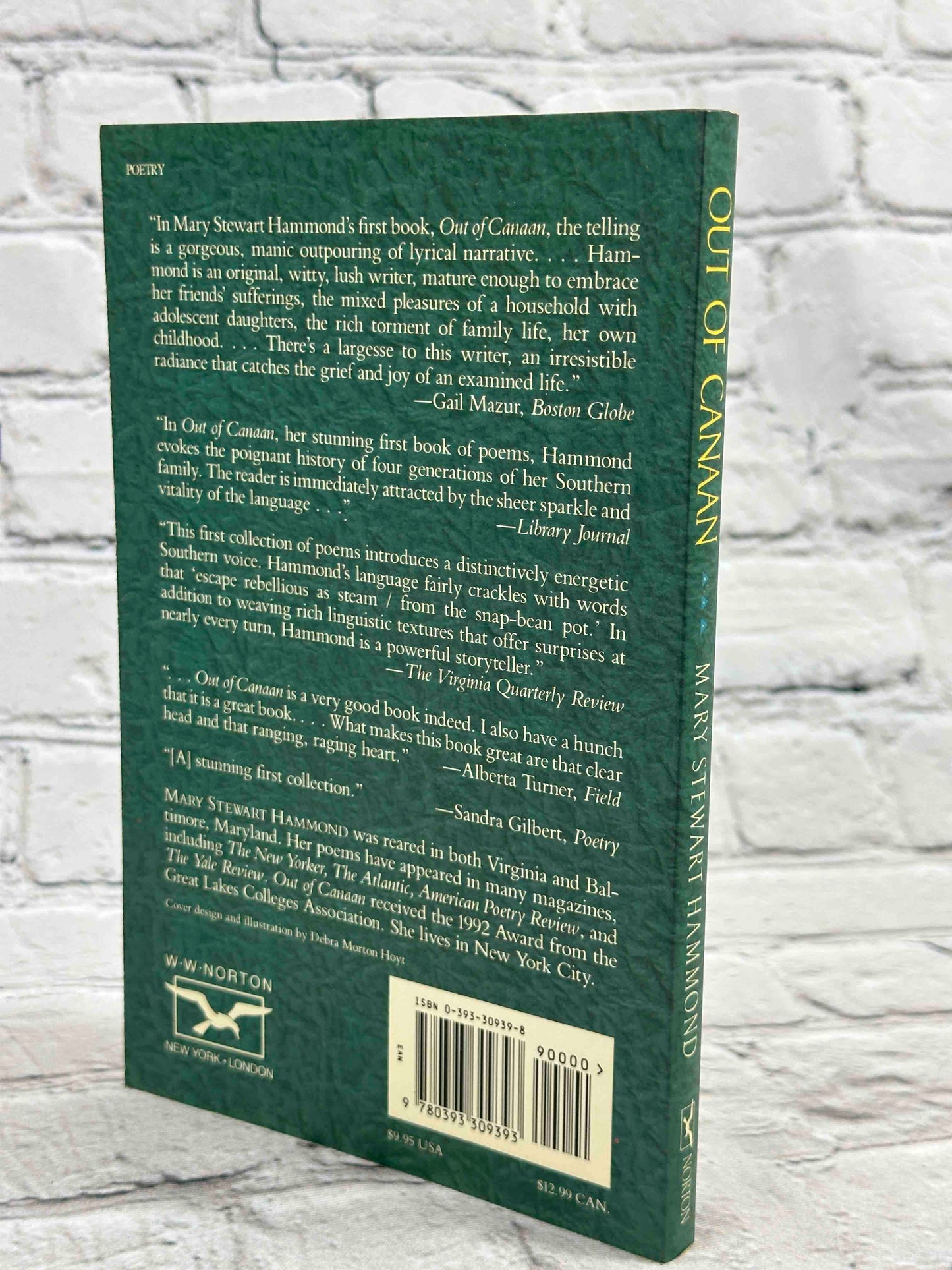 Out of Canaan: Poems