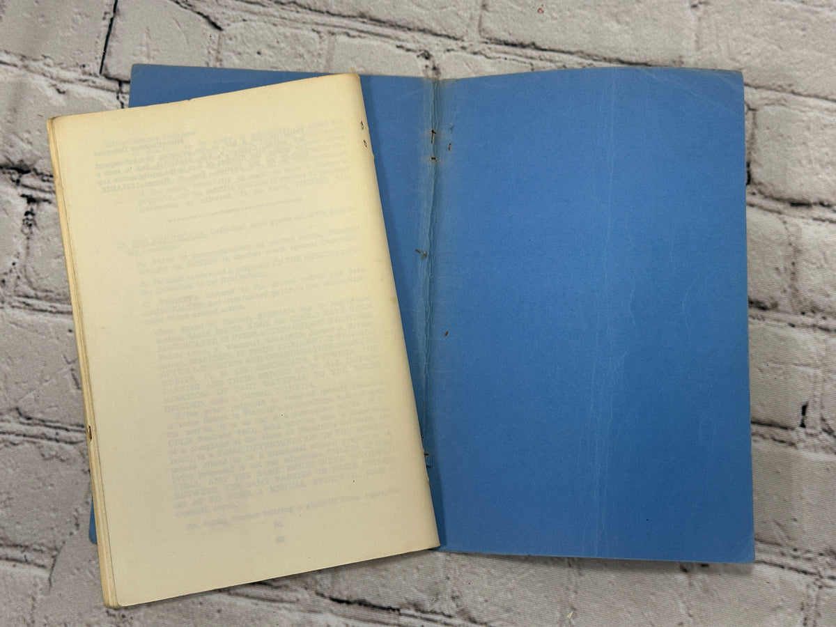 Necessary Elements of Common Legal Actions by Louis A. Kass, 1967 Gould Publications paperback - cover separated from the text block