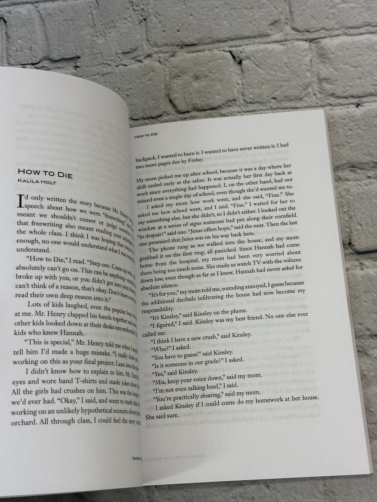 Tahoma Literary Review Number 24, Spring 2023, paperback - text page