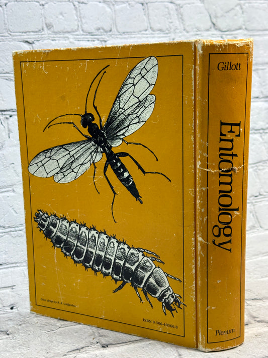 Entomology by Cedric Gillott, 1980 Plenum hardcover - back cover and spine