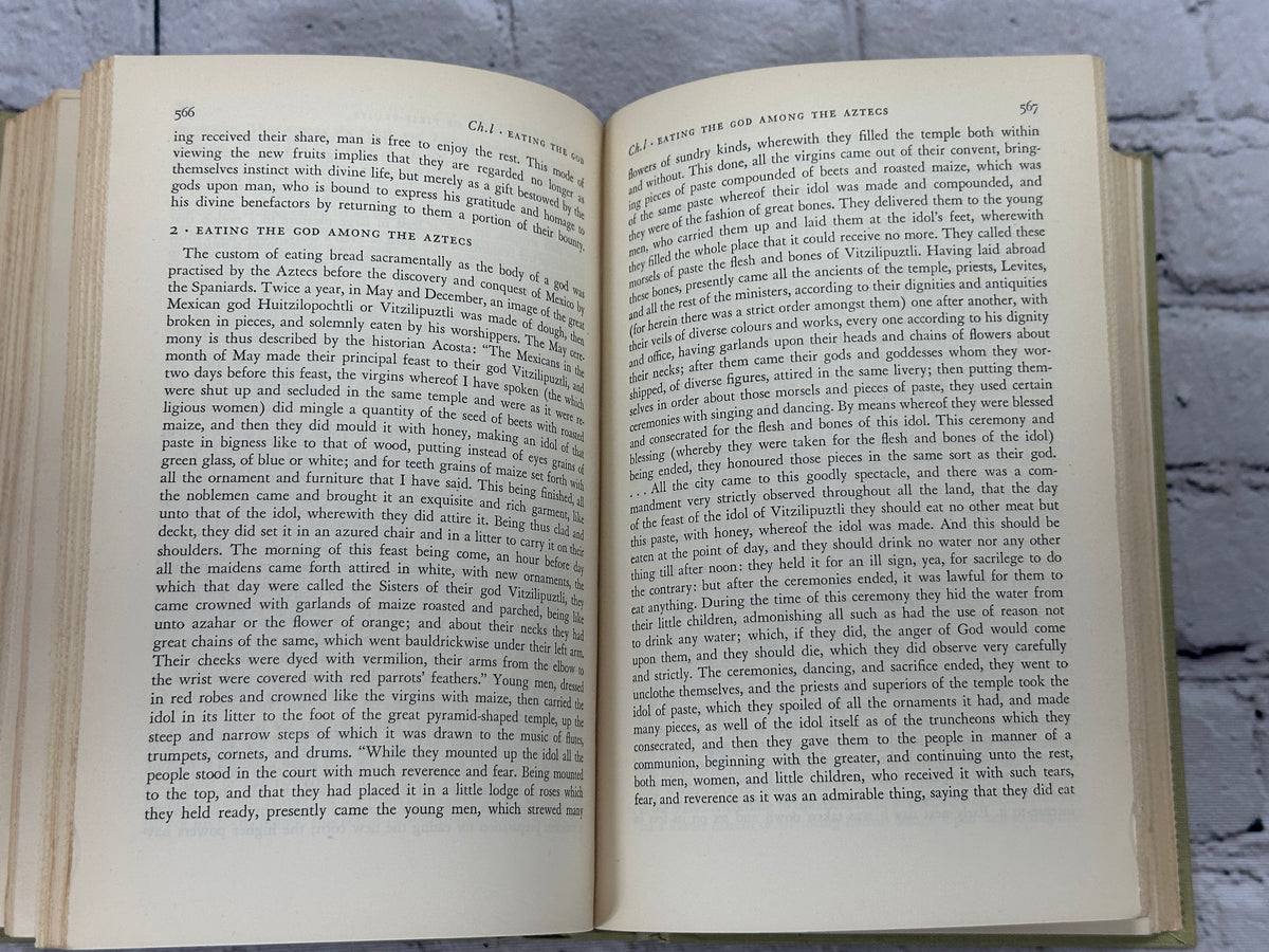 The Golden Bough by James George Frazer, 1951 Macmillan abridged hardcover - interior pages