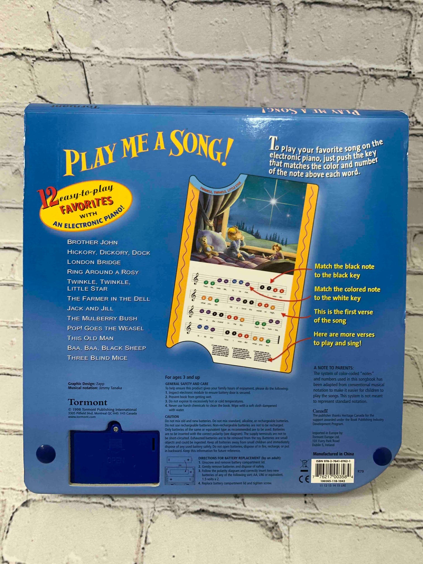 Play Me A Song: 12 Easy to play songs with an electric piano.