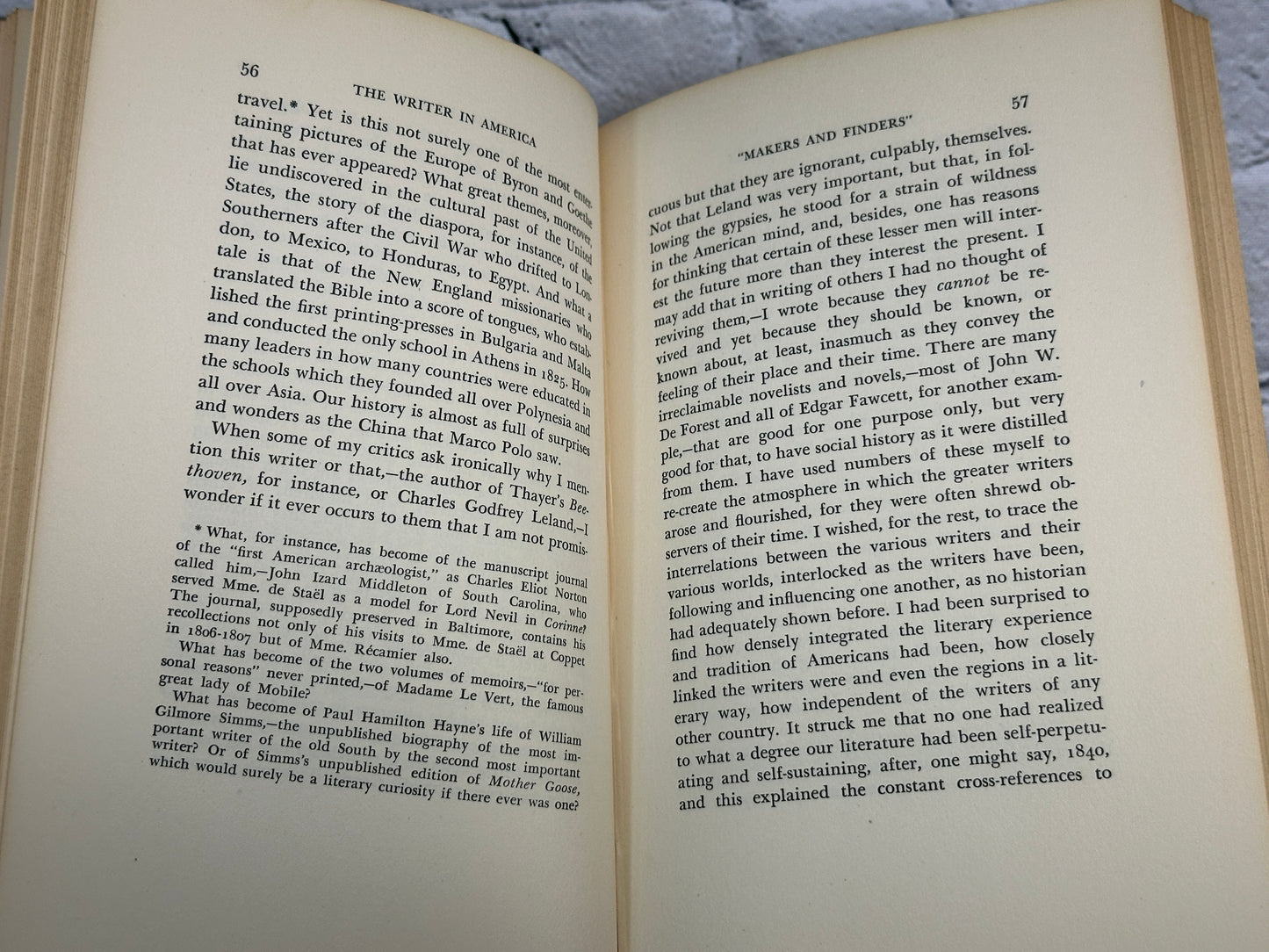 The Writer in America