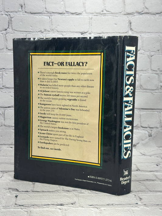 Facts & Fallacies, Reader's Digest 1988 hardcover - dust jacket rear