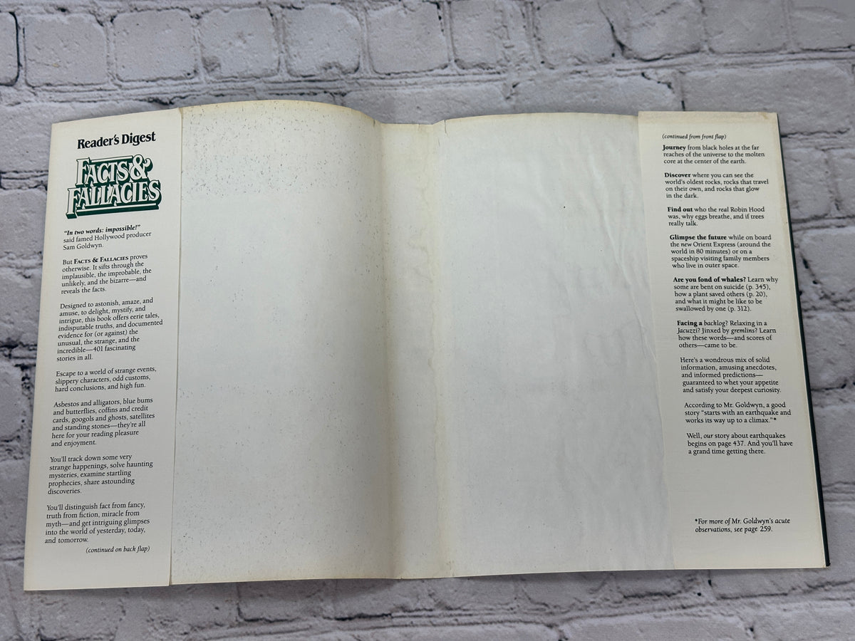 Facts & Fallacies, Reader's Digest 1988 hardcover - final pages