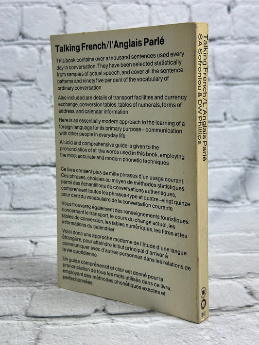 Talking French: L'Anglais Parle by Sofroniou & Phillips, 1966 paperback - photo 2