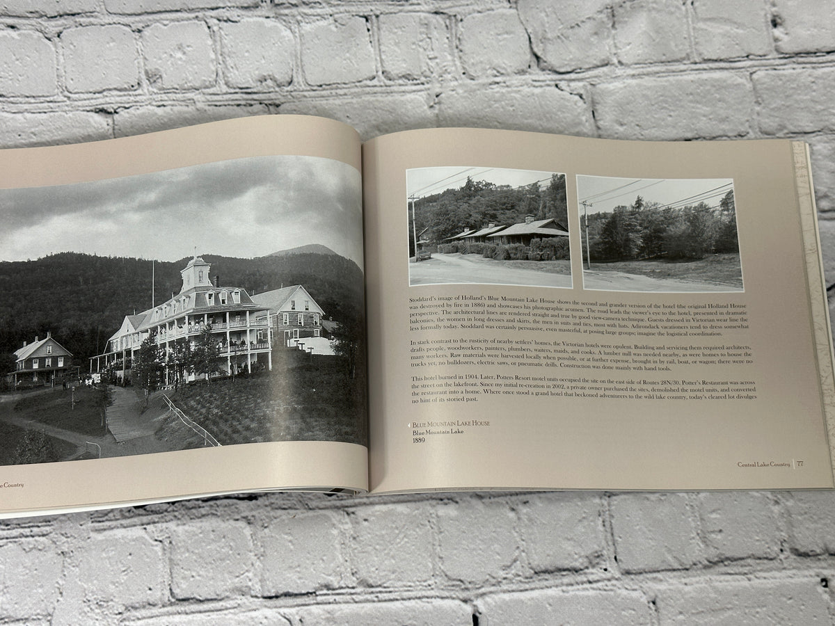 In Stoddard's Footsteps: The Adirondacks Then & Now by Seneca Ray Stoddard and Mark Bowie, North Country Books paperback - then and now photographs