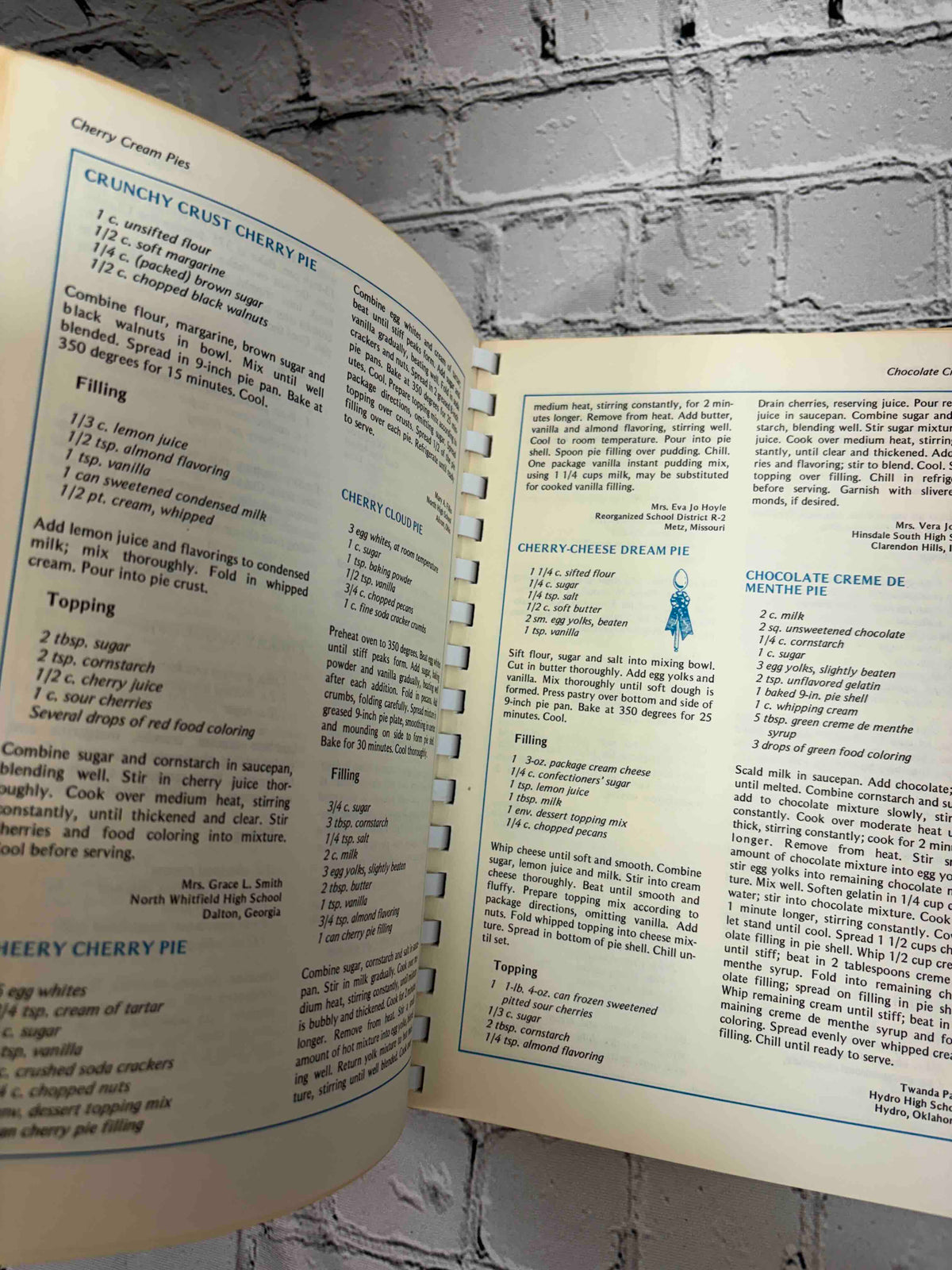 Favorite Recipes of Home Economics Teachers Blue Ribbon Cookbook Pies and Pastries