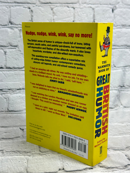 The Mammoth Book of Great British Humor by Michael Powell, 2010 paperback - photo 2