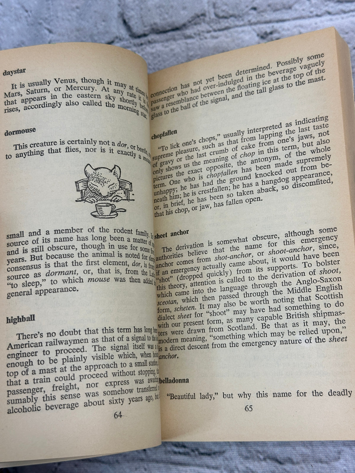 Horsefeathers and Other Curious Words by Charles Earle Funk, 1972 paperback - photo 9