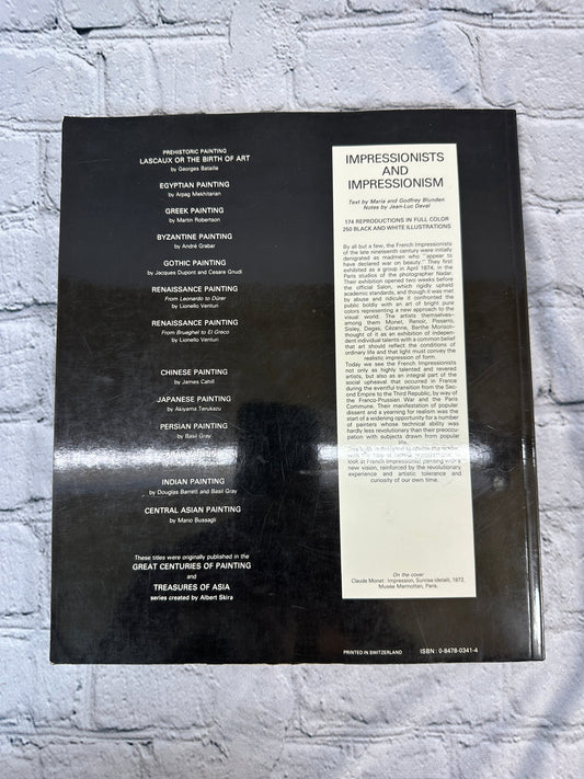 Impressionists and Impressionism by Maria and Godfrey Blunden, 1980 - back cover
