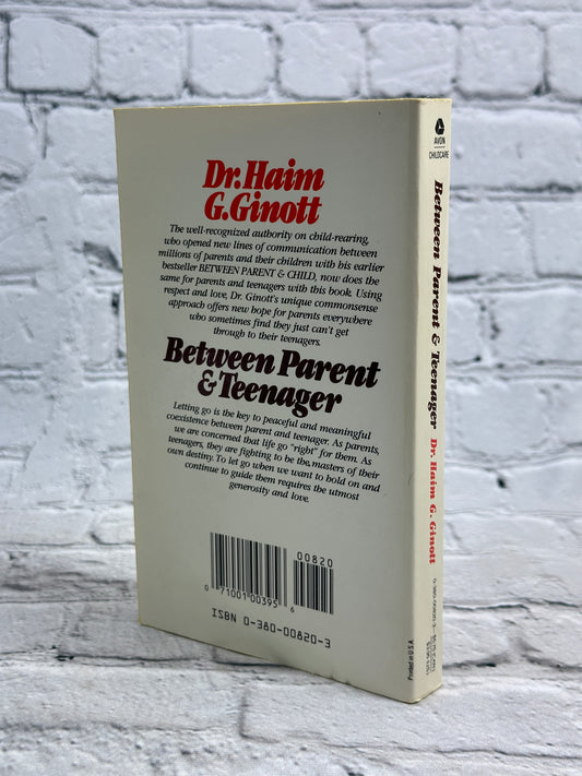 Between Parent and Teenager by Haim G. Ginott, paperback - photo 2