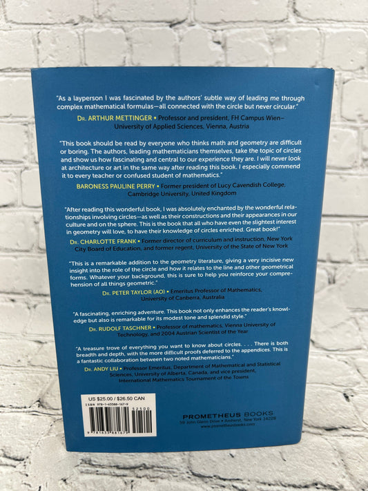 The Circle by Alfred S. Posamentier and Robert Geretschläger, 2016 Prometheus hardcover - back cover