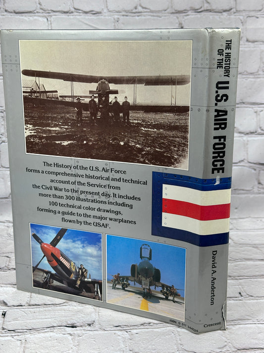 The History of the U.S. Air Force by David A. Anderton, 1981 Crescent hardcover - dust jacket rear
