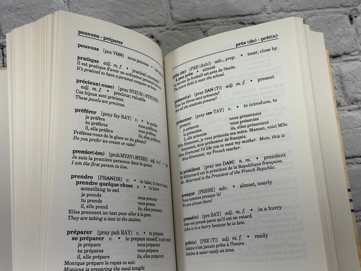 NTC's Easy French & English Dictionary, hardcover - dictionary pages