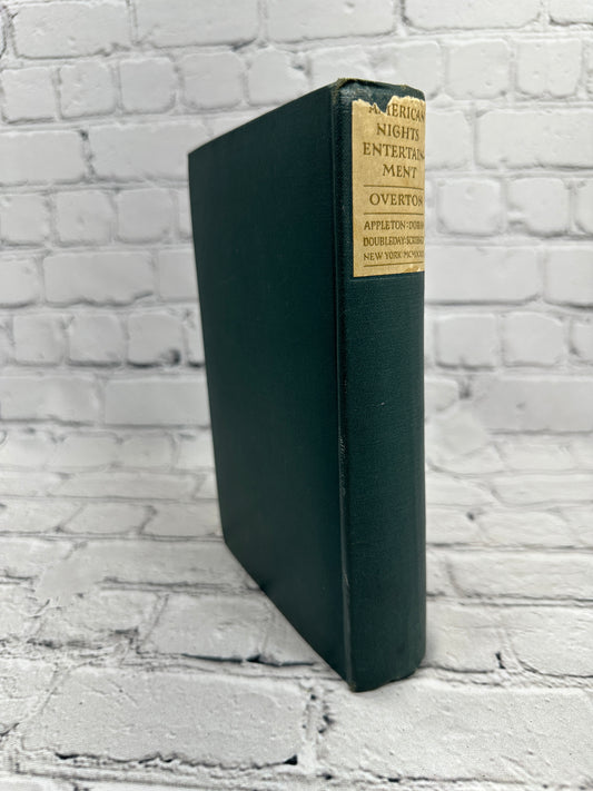 American Nights Entertainment by Grant Overton, 1923 hardcover - spine