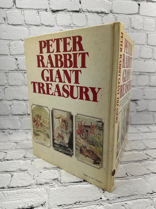 Peter Rabbit Giant Treasury by Beatrix Potter, 1980 Derrydale hardcover - back cover and spine