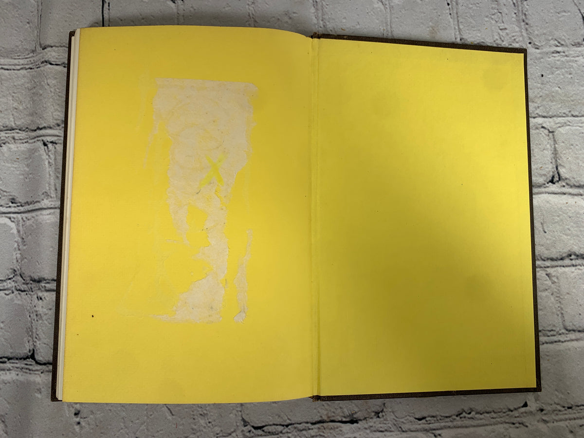 Honey and Salt by Carl Sandburg, 1963 Harcourt Brace & World hardcover - rear endpapers with remnants of due-date card