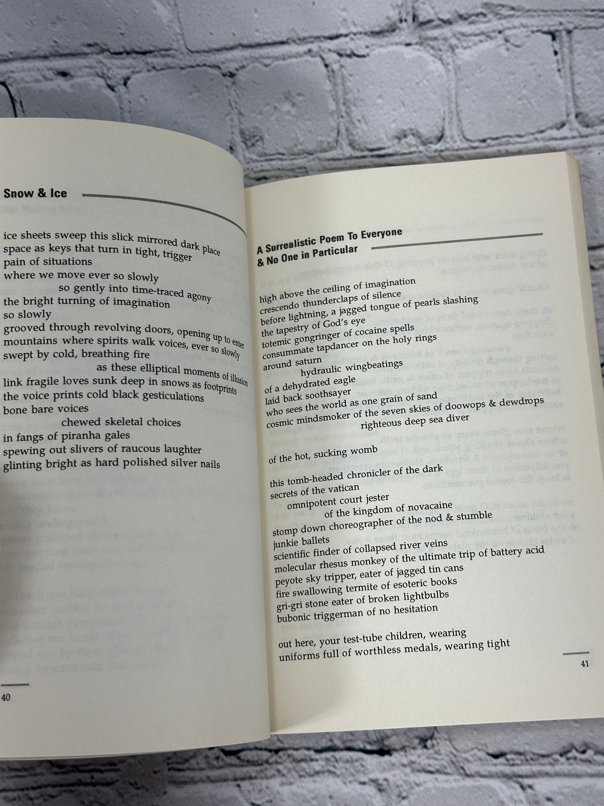 Weather Reports by Quincy Troupe, 1991 Harlem River Press paperback - interior poem pages