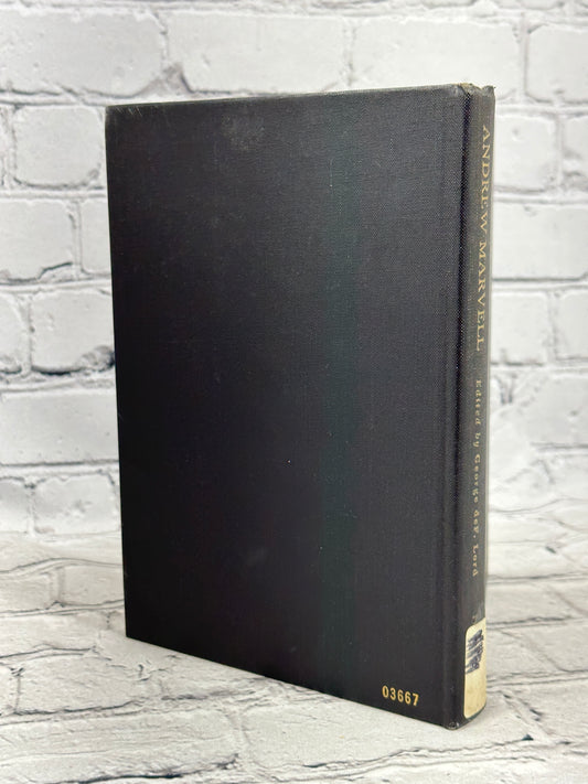 Andrew Marvell: A Collection of Critical Essays, 1968 Prentice-Hall hardcover - back cover and spine