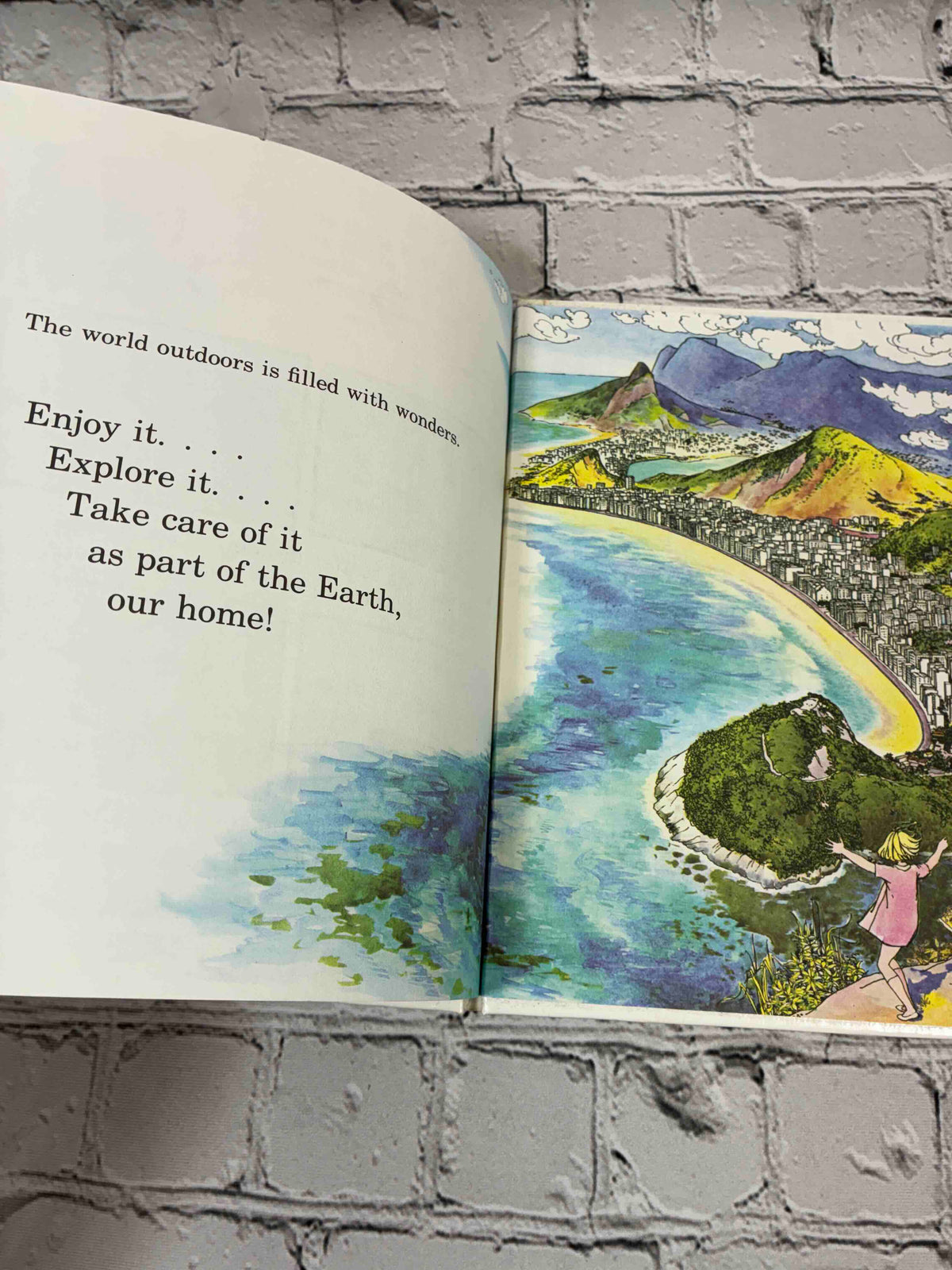 The Outdoors Book, Britannica Discovery Library Vol. 10 hardcover - interior illustration